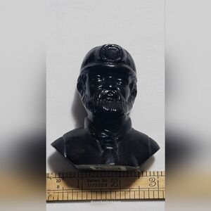 Black Miner Bust Sculpture